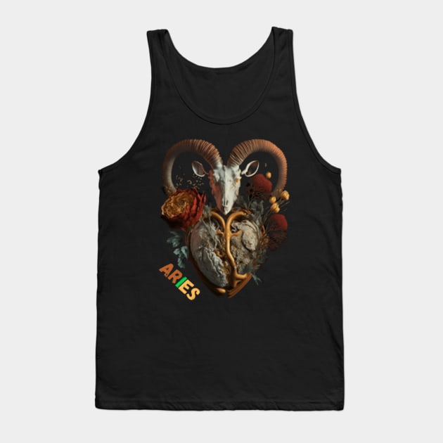 The Aries Design: Embrace Boldness and Fearless Style Tank Top by panMN